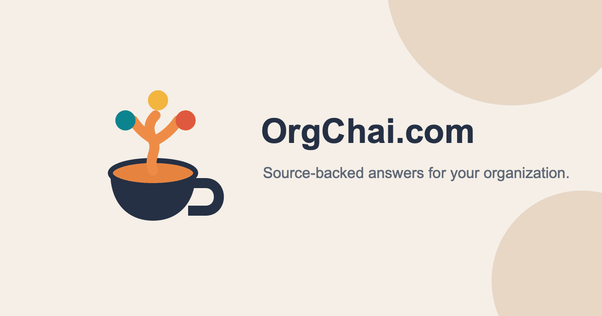 OrgChai product interface