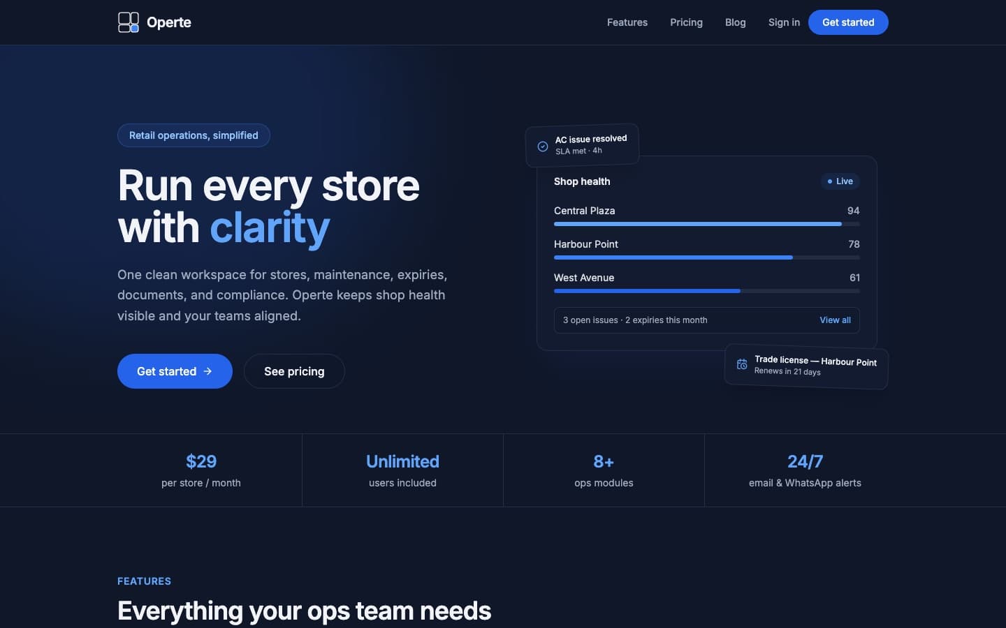Operte product preview