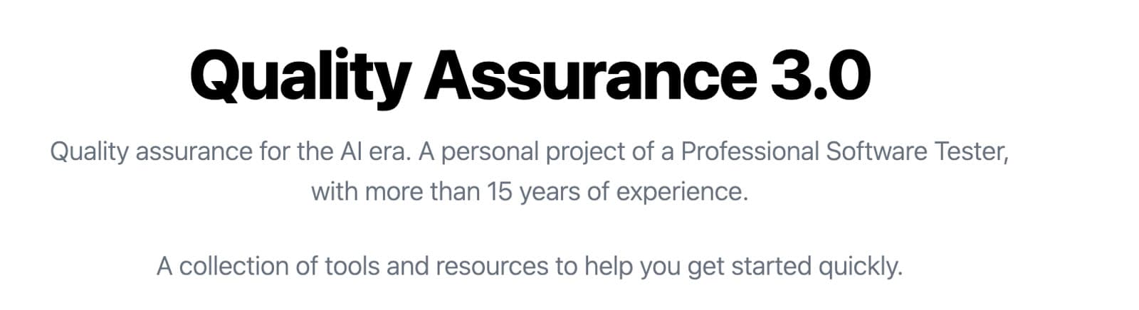 QA3.io product preview