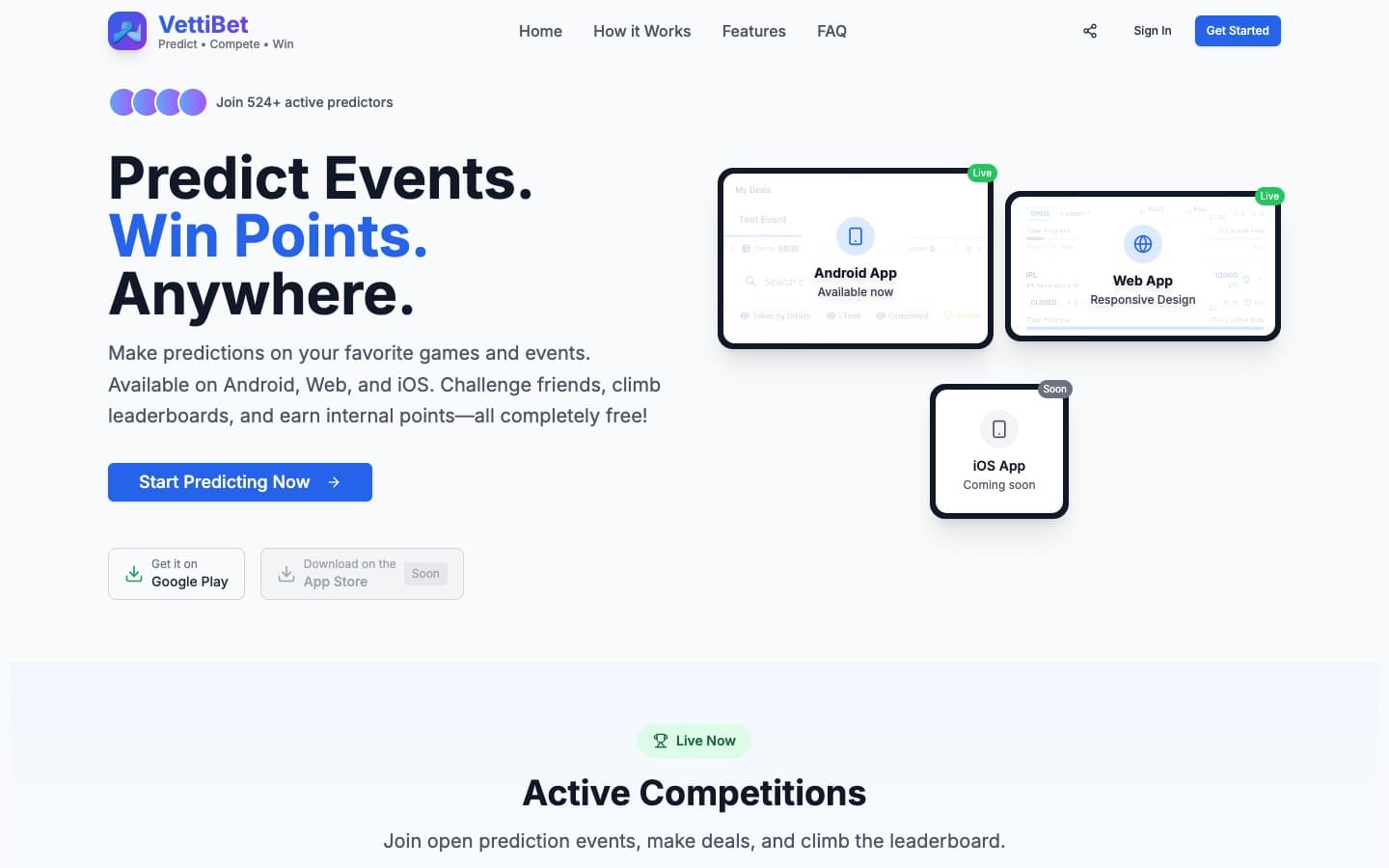 VettiBet product preview